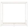 vidaXL Estructura de cama para ni&ntilde;os madera de pino blanco 90x200 cm