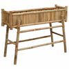 vidaXL Jard&iacute;n Macetero Con Soporte Natural 100 x 38 x 74 cm Bamb&uacute;