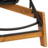 vidaXL Tumbona con coj&iacute;n rat&aacute;n sint&eacute;tico y madera maciza acacia