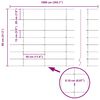 vidaXL Valla de campo Plateado 100 x 0,8 m Acero galvanizado