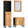 vidaXL Conjunto de muebles de ba&ntilde;o 3 piezas madera maciza de acacia