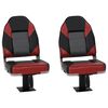 vidaXL Asientos de barco 2 uds con pedestal giratorio 360&deg;