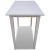 vidaXL Mesa alta de madera blanca