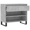 vidaXL Mueble zapatero madera contrachapada gris hormigón 70x36x60 cm