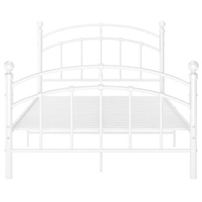 vidaXL Estructura de cama de metal blanco 120x200 cm