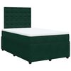 vidaXL Cama box spring con colch&oacute;n terciopelo verde oscuro 120x190 cm