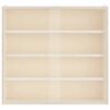 vidaXL Vitrina de madera para coleccionistas con puertas 40x8,5x37 cm