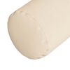 vidaXL Cojines Bolster 2 pcs Beige &Oslash; 25 x 70 cm Tela de microfibra