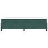 vidaXL Estructura de cama con colch&oacute;n Verde oscuro 140 x 190 cm tela