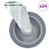 vidaXL Ruedas giratorias con agujero pasador 24 unidades 100 mm