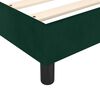 vidaXL Cama box spring con colch&oacute;n terciopelo verde oscuro 140x200 cm