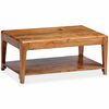 vidaXL Mesa de centro de madera maciza 88x50x38 cm