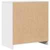 vidaXL Armario auxiliar madera maciza de pino blanco 60x36x65 cm
