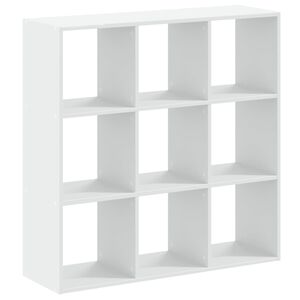 vidaXL Estanter&iacute;a de madera de ingenier&iacute;a blanca 102x32x102 cm