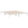 vidaXL Cama extralarga sin colchón madera maciza pino blanca 200x210cm