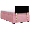 vidaXL Cama box spring con colch&oacute;n terciopelo rosa 120x200 cm