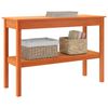 vidaXL Mesa Consola Marr&oacute;n cera 110 x 40 x 75 cm Madera maciza de pino