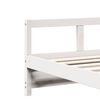 vidaXL Sof&aacute; cama con colch&oacute;n madera maciza de pino blanco 90x200 cm