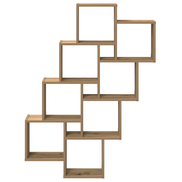 vidaXL Estante cubo de pared madera ingenier&iacute;a roble 90x15x119,5 cm
