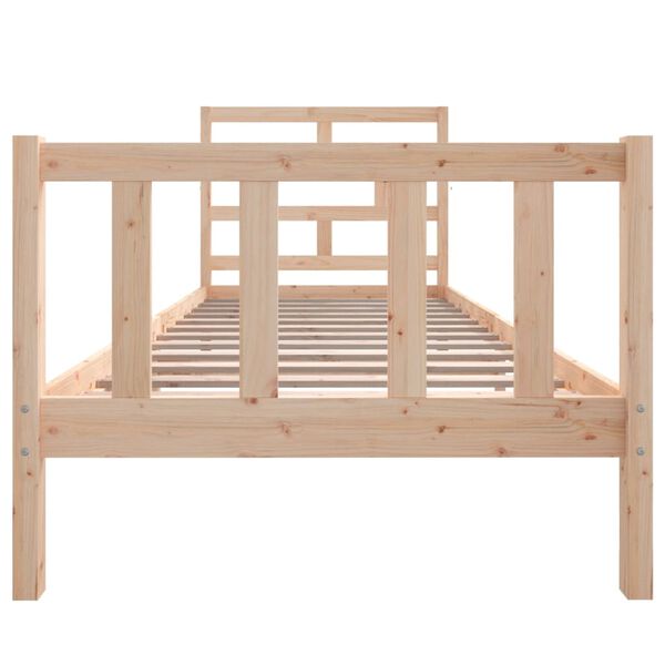 vidaXL Estructura de cama madera maciza de pino 90x200 cm
