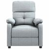 vidaXL Sill&oacute;n reclinable de tela gris claro