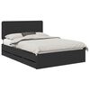 vidaXL Estructura de cama Negro 150 x 200 cm Madera Ingenieril