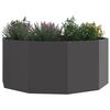 vidaXL Jardinera Negro 120 x 120 x 50 cm Acero