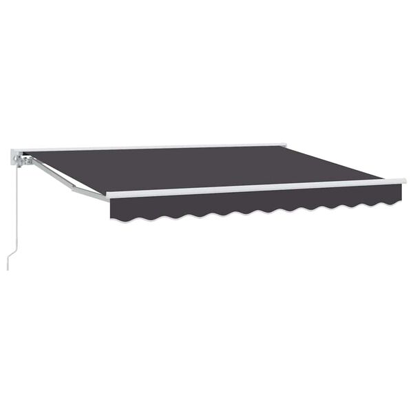vidaXL Toldo Retr&aacute;ctil Manual Antracita 250x200 cm tela