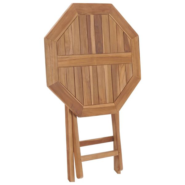 vidaXL Mesa plegable de jardín madera maciza de teca 60x60x75 cm