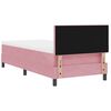 vidaXL Cama Box Spring LED con colch&oacute;n Rosa 80 x 200 cm Terciopelo