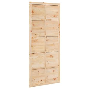 vidaXL Puerta Corrediza Natural 90 x 2,5 x 208 cm