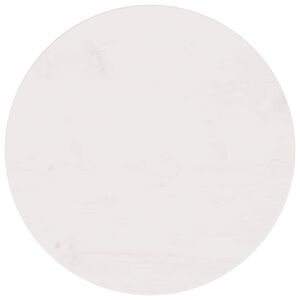 vidaXL Superficie de mesa madera maciza de pino blanco &Oslash;50x2,5 cm