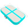 vidaXL Esterilla inflable de gimnasia con bomba PVC verde 60x100x20 cm