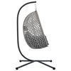 vidaXL Silla huevo colgante Manual Antracita y gris 104 x 100 x 191 cm
