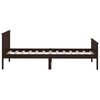 vidaXL Estructura de cama 2 cajones madera pino marr&oacute;n oscuro 90x200cm