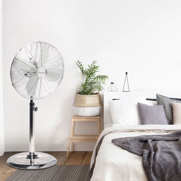Bestron Ventilador de pie DFS45S cromado 45 cm 50 W