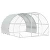 vidaXL Gallinero Plateado 400 x 300 x 200 cm Acero Galvanizado