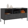 vidaXL Mueble para TV acero negro 100,5x39x50,5 cm