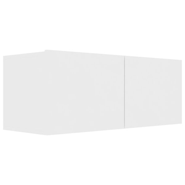 vidaXL Set de muebles de salón TV 2 piezas madera de ingeniería blanco