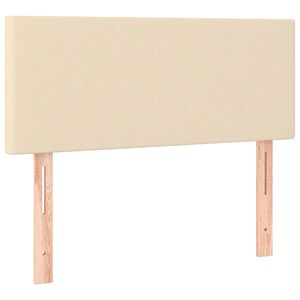 vidaXL Cabecero de tela color crema 90x5x78/88 cm