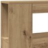 vidaXL Cabecero LED madera ingenier&iacute;a roble artisan 160x18,5x103,5 cm