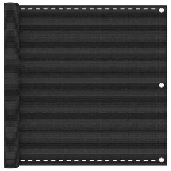 vidaXL Toldo para balcón HDPE 90x600 cm gris antracita