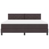 vidaXL Cama tipo Box Spring Marr&oacute;n Oscuro 180 x 200 cm tela