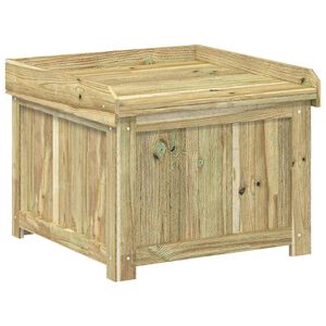 vidaXL Caja de cojines para exterior Madera de pino impregnada