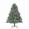 vidaXL &Aacute;rbol de Navidad artificial Verde 210 cm PVC, Pl&aacute;stico y Acero