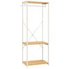 vidaXL Armario de metal y madera ingenier&iacute;a blanco y roble 60x40x167cm
