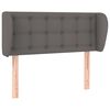 vidaXL Cabecero de cuero sint&eacute;tico gris 83x23x78/88 cm