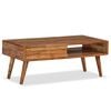 vidaXL Mesa de centro con caj&oacute;n tallado madera maciza 100x50x40 cm