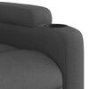 vidaXL Sill&oacute;n reclinable el&eacute;ctrico de tela gris oscuro