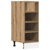 vidaXL Armario bajo Riga Roble Artesano 30x44,5x81,5 cm
